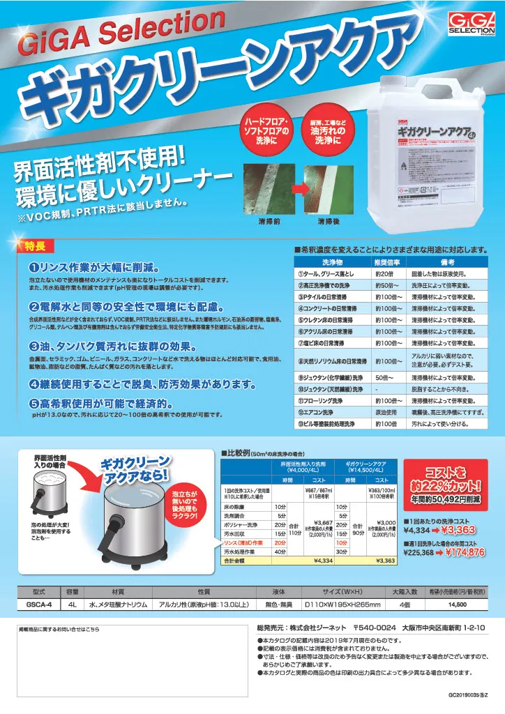 ギガクリーンアクア