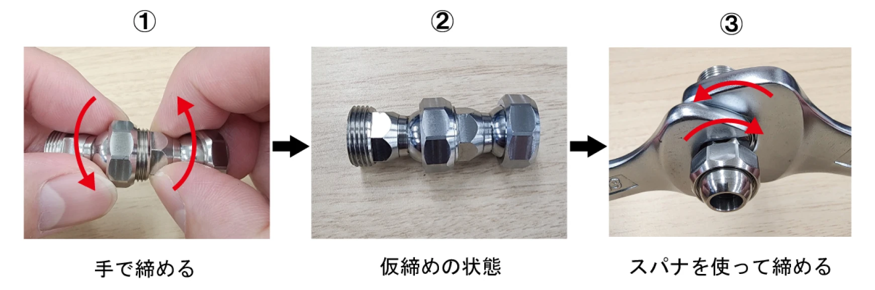 接続・固定方法