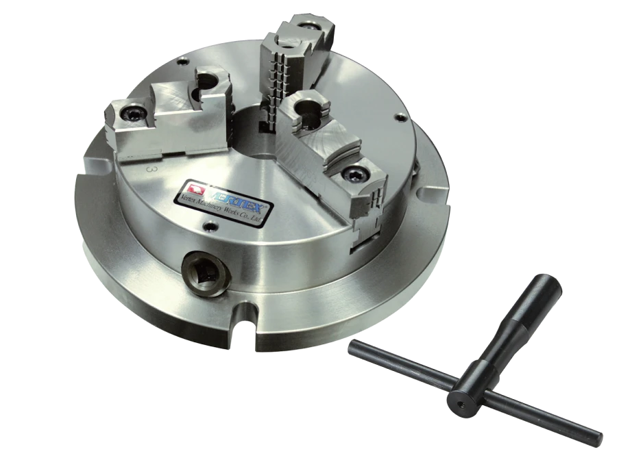 薄型フライスチャック3爪タイプ